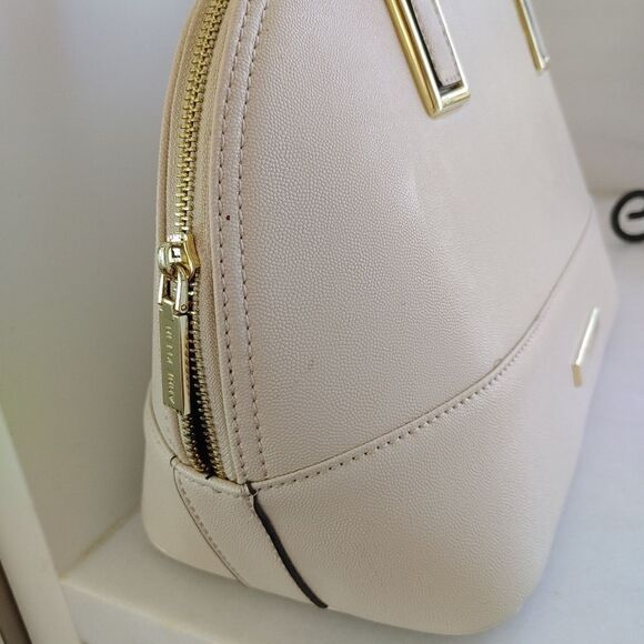 Anne Klein Bowler Winter White purse Bag tote - Picture 3 of 9